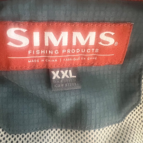Simms Guide Series Mens Fishing Button Up Shirt Outdoor Gorpcorp - Picture 5 of 6